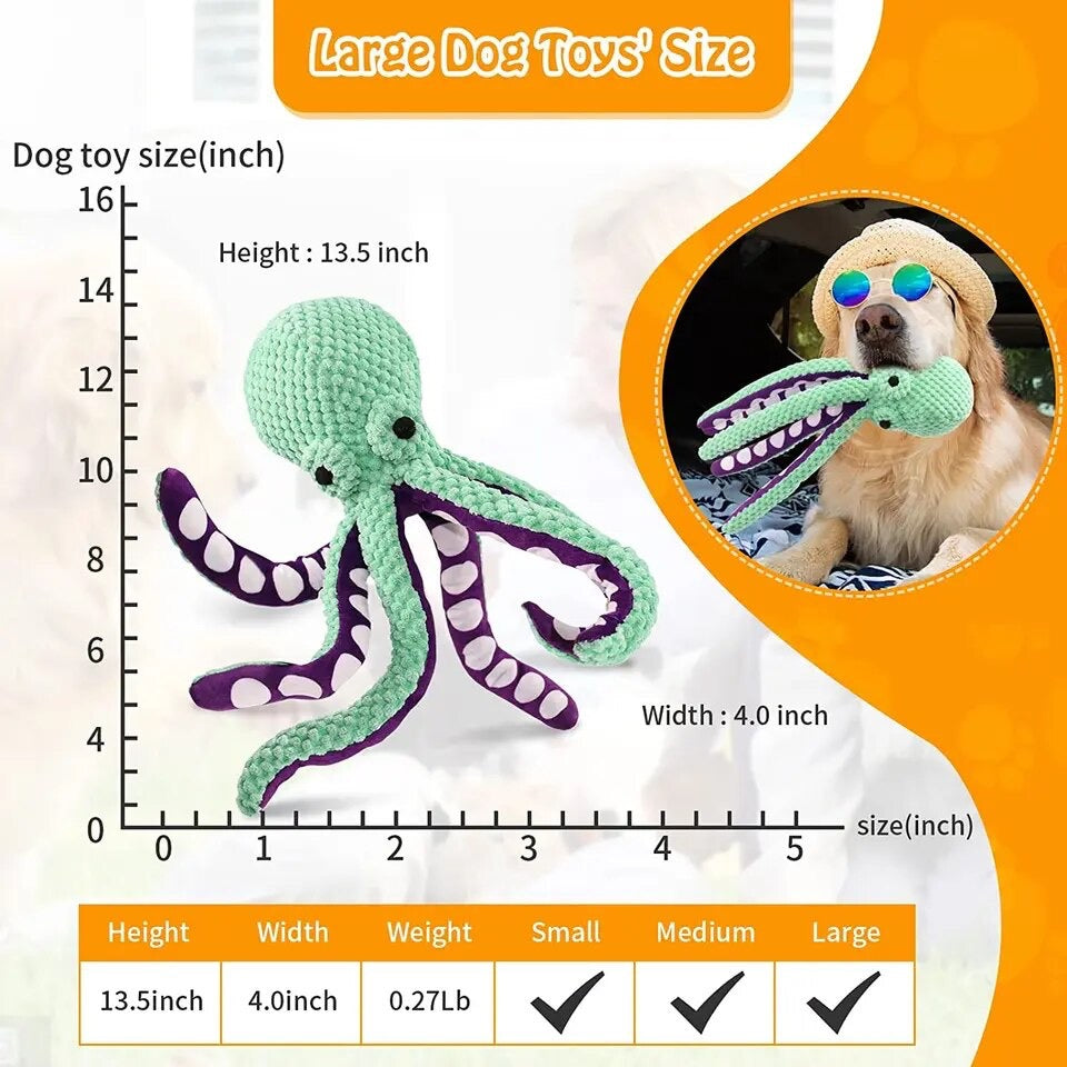 Octopus Stuffed Dog Toys,Dog Toys for Large Dogs