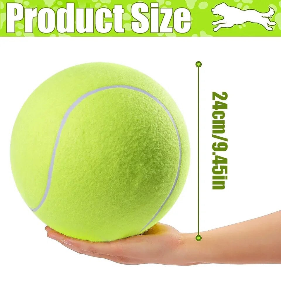 Giant inflatable tennis ball
