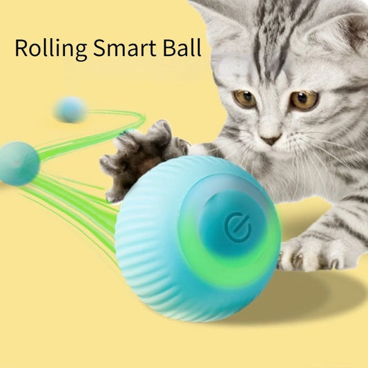 Electric cat toy, automatic rolling ball